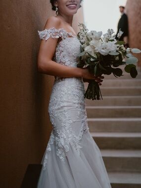 Ines di Santo wedding gown (blush cream colored)